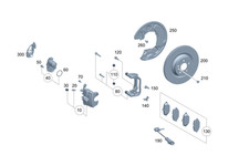 Genuine Mercedes-Benz Brake Disk Vented 167-423-89-00-07