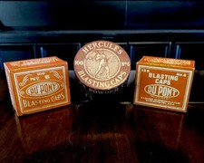Vintage Lot Of 3 DuPont / Hercules 100 Ct. No.6 Blasting Cap Tins - Empty