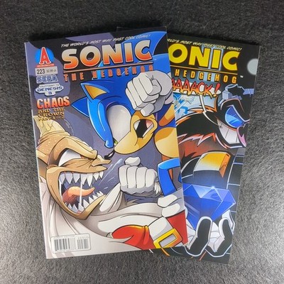 Sonic The Hedgehog #223 & #224 Lot - Chaos and the Crown Complete Story Arc Set!