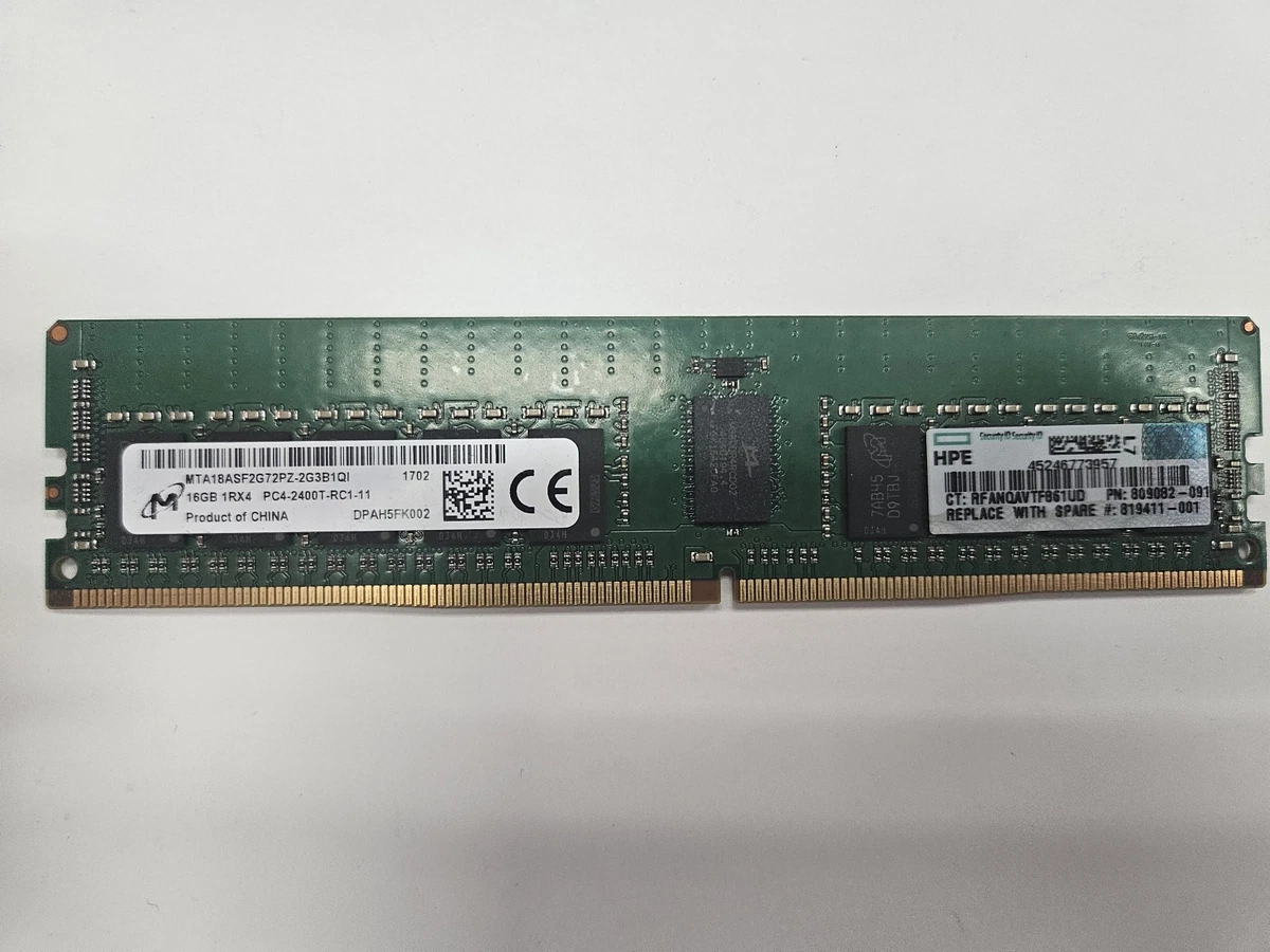 PC4-19200 (DDR4-2400) Bus Speed ECC RAM Computer Memory (RAM) for