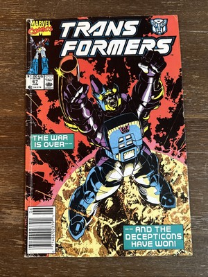 Transformers #67 Newsstand (Marvel 1990) Jim Lee Cover Art HTF Scarce GD/VG