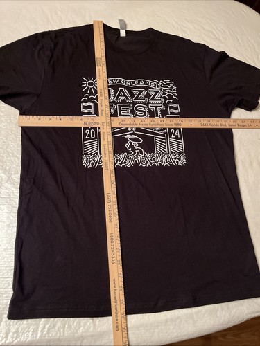 2024 Jazz Fest CREW shirt black Large New Orleans music festival Rolling Stones - Picture 6 of 6