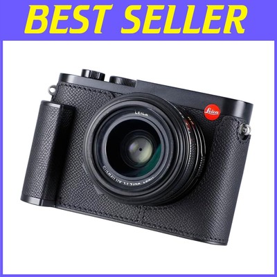 Retro Genuine Leather Half Case for Leica Q3 - Lightweight Shockproof Design