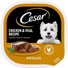 Cesar Classic Loaf in Sauce Adult Wet Dog Food Chicken  1 Count Pack of 1 
