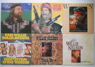 WILLIE NELSON Bundle of 6 x LP -Touch Me/Wild & Willie/Winning Hand/Help Me Make