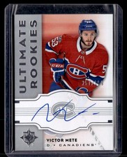 2017-18 UD Ultimate Collection Victor Mete 2007-08 Retro Rookie Auto SN,AU