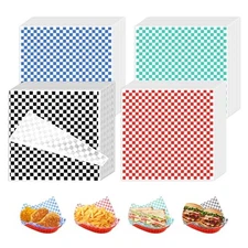 400 PCS Deli Paper Sheets 12" x 12" Wax Paper Sheets for Food Sandwich 