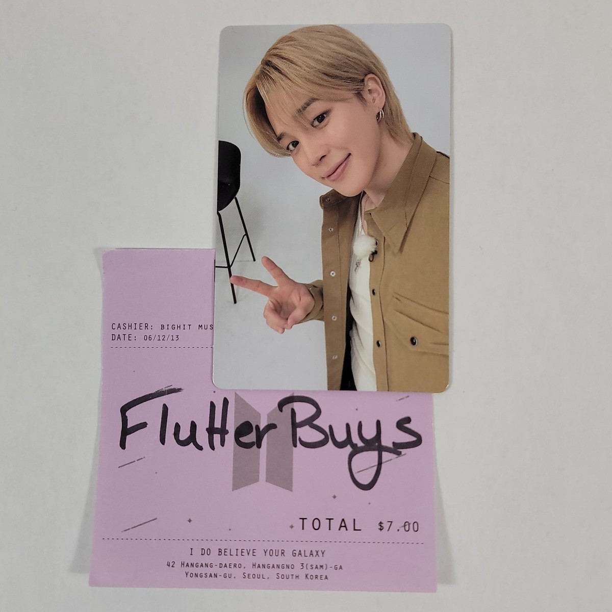 Weverse グローバル 限定 トレカ BTS ARIRANG ジミン Official BTS ARIRANG JIMIN Weverse Global POB Version A Photocard