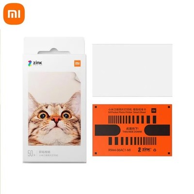 Original For Xiaomi ZINK 1/1S Photo Printer Paper 50 Sheets 3'' Size