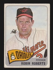 ROBIN ROBERTS orioles 1965 TOPPS #15 VERY GOOD