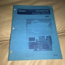 1991 #918-0100 Onan Operator’s Manual MME Marine Genset - Great Vtg. Condition