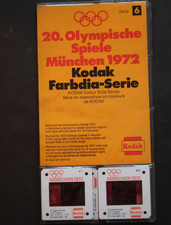 Original Olympiade München und Kiel 1972 Kodak Farbdia-Serie mit 10x Dias
