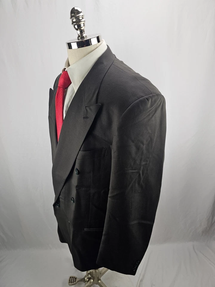 Chaqueta Blazer Hombre Mani Verde Doble Pecho Lana 44R Foto 3 de 4