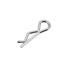 1.6mm x 28mm Carbon Steel R Shape Spring Cotter Clip Pin Fastener Hardware 50Pcs