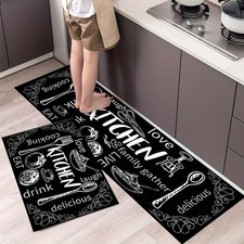 Kitchen Door Carpet Non Slip Waterproof Anti Oil Mat Bathroom Home Rug