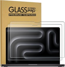 2 PACK Glass Screen Protector For 2026 MacBook Pro 14 M5, M5 Pro, M5 Max chip
