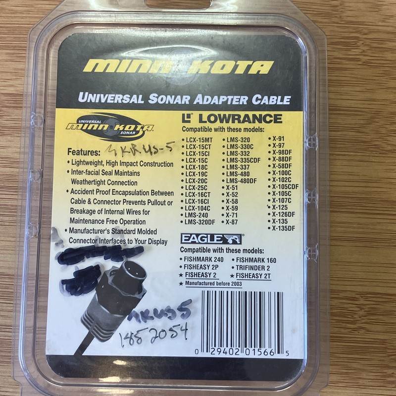 Minn Kota MKR-US-5 #1852054 Rare Universal Sonar Adapter Cable! Last One!