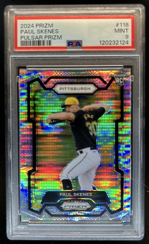 2024 Panini Prizm Paul Skenes Pulsar Rookie RC #/499 Pirates PSA 9