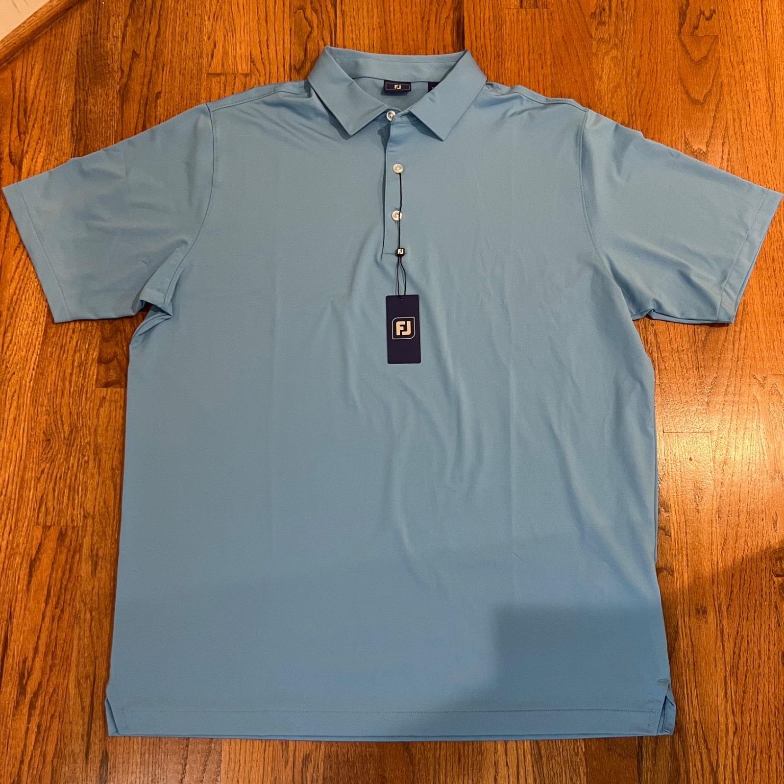Footjoy Golf Polo Shirt Men's Size XL Solid Blue NEW