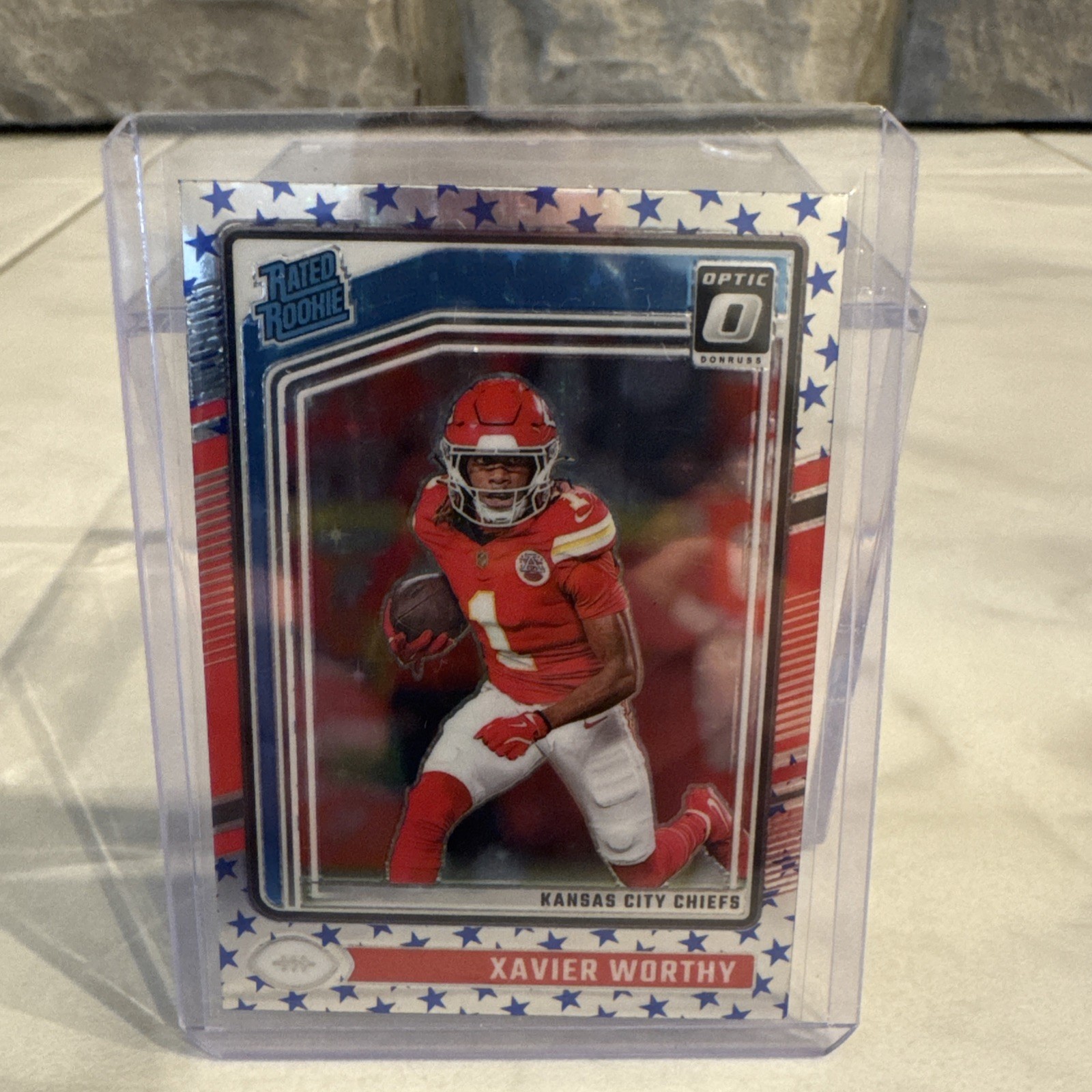 2024 Panini Donruss Optic - Rated Rookie Xavier Worthy #300 Stars Prizm (RC)