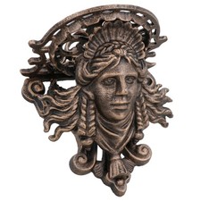 Lady Face Plant Pot Stand Holder Wall Mount Shelf Garden Patio Yard House