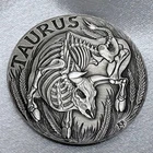 2015 .999 Silver SkullCoins Zodiac Taurus Memento Mori super low mintage [B13]