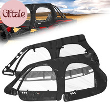 RZR XP4 1000 Cab Enclosure Upper Doors, 4 Seater Soft Side Windows with Zipper V
