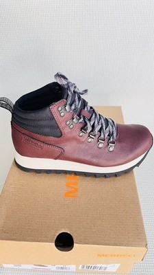 NEW Merrell Alpine Hiker Women s Size 7 Leather Boots Lace Up Shoes-NEW