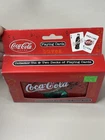 New In Box Coca-Cola Playing Cards 2 Deck Collector Tin Set Brand New Vintage