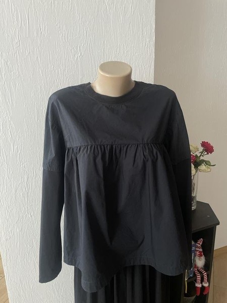 Women COS Shirt Black Cotton 36 / S / 44 #8JR5