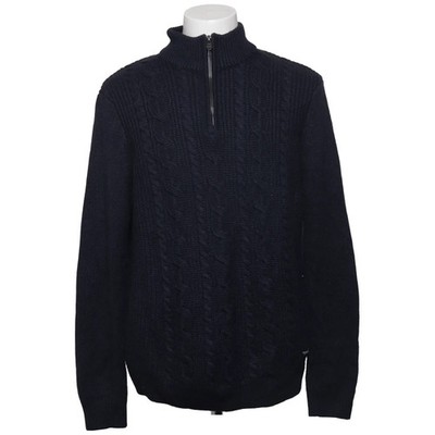Threadbare, Rollkragenpullover, Größe: XL, Blau, Acryl/Wolle, Zopfstrick #rkj