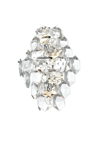 Elegant Lighting Adaline 18" Wall Sconce in Chrome - Picture 3 of 7