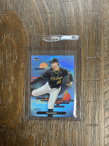 2025 Topps Finest - Uncommon Paul Skenes #103 Sky Blue Refractor /250 Pirates