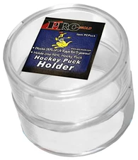 2 Pro Mold Regulation Hockey Puck Round Holders Display Clear Case UV Safe Tube