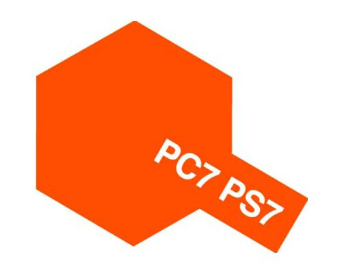 Tamiya 86007 Polycarbonate Spray PS7 Orange (100ml) modellismo
