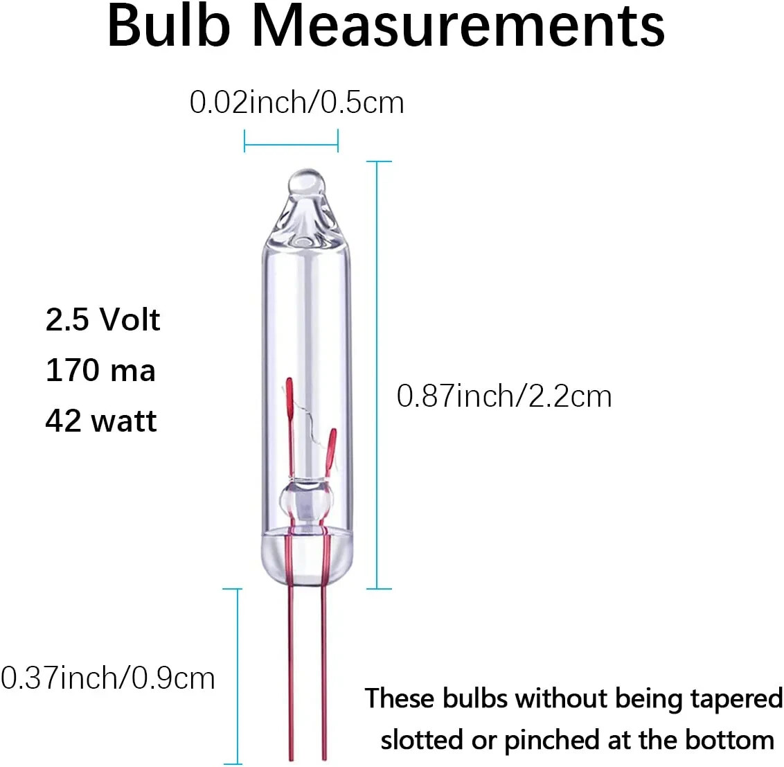2.5 Volt Mini Christmas Tree Light Bulbs Clear Glass Replacement Light Bulbs 200 eBay