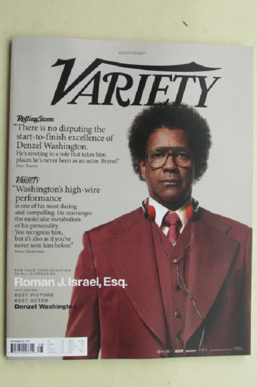 Magazine Celebrity Variety November 2017 Denzel Washington