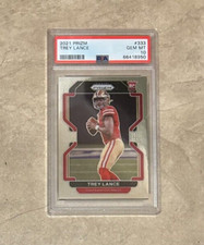 2021 Trey Lance Panini Prizm #333 San Francisco 49ers Graded PSA 10 GEM MINT