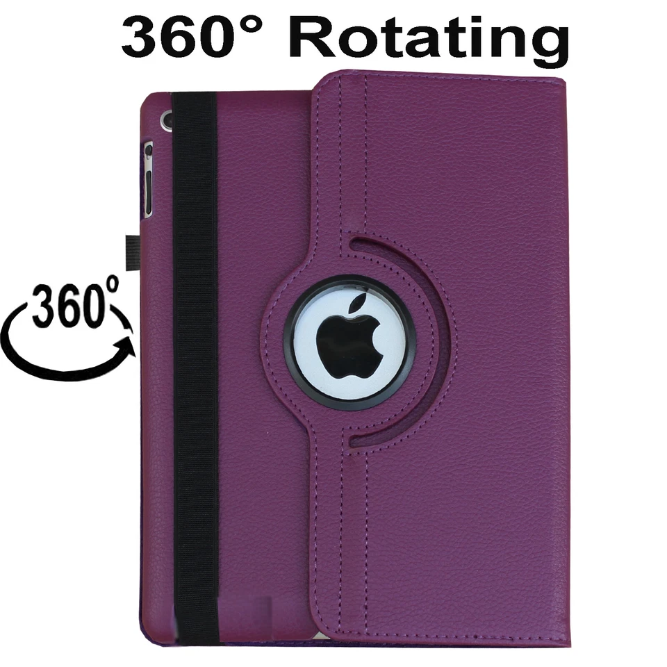 For iPad 10th 9th 8th 7th Pro 6th 5th Generation Rotating Smart Case Cover Stand - Image 4 of 4