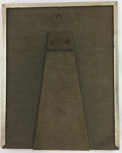Bilderrahmen Overton Original goldfarben geprägt 8x10 Filz Staffelei Rückseite Vintage - Bild 4 von 8