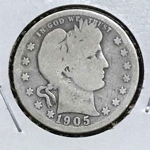 U.S. Barber Quarter Good 1905