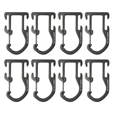 8 Military Molle Webbing Attachment Backpack Vest Gear Snap Clip Hook Keepers