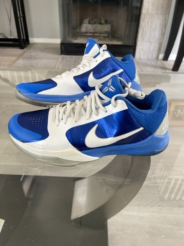 Nike Kobe 5 V TB Shoes Varsity Royal Blue White 407710-400 with Box 