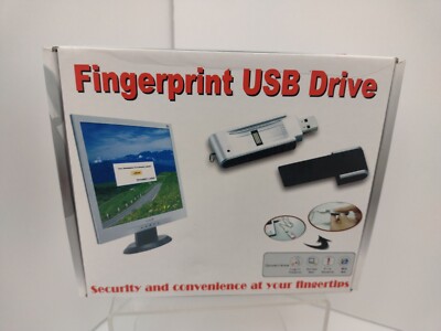 New Fingerprint USB Drive 4 GB USA Supreme Technology New in Box 
