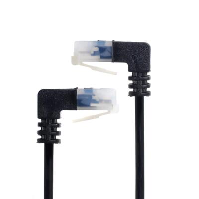 25cm Ultra Slim Cat6 Ethernet Cable Down Angled RJ45 UTP Network Patch Cord