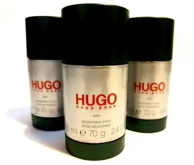 3x Hugo Boss Hugo Deodorant sticks, Hugo Man Deodorant Sticks, Mens Roll on Deo