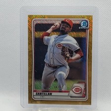 2020 Bowman Chrome Tony Santillan Gold Shimmer /50