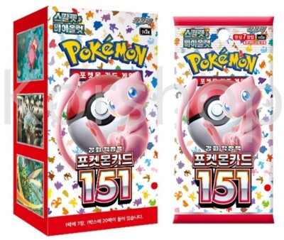 ebay 151 booster box 30 SET] Pokemon Card Scarlet & Violet Box sv2a New Korean ver numbered cards Pokemon 151 Booster Box (Japanese)