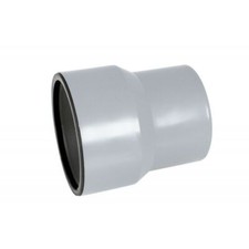 Trapper 50mm with Gasket Drain Coupling with Rubber Soil Waste Pipe Connector