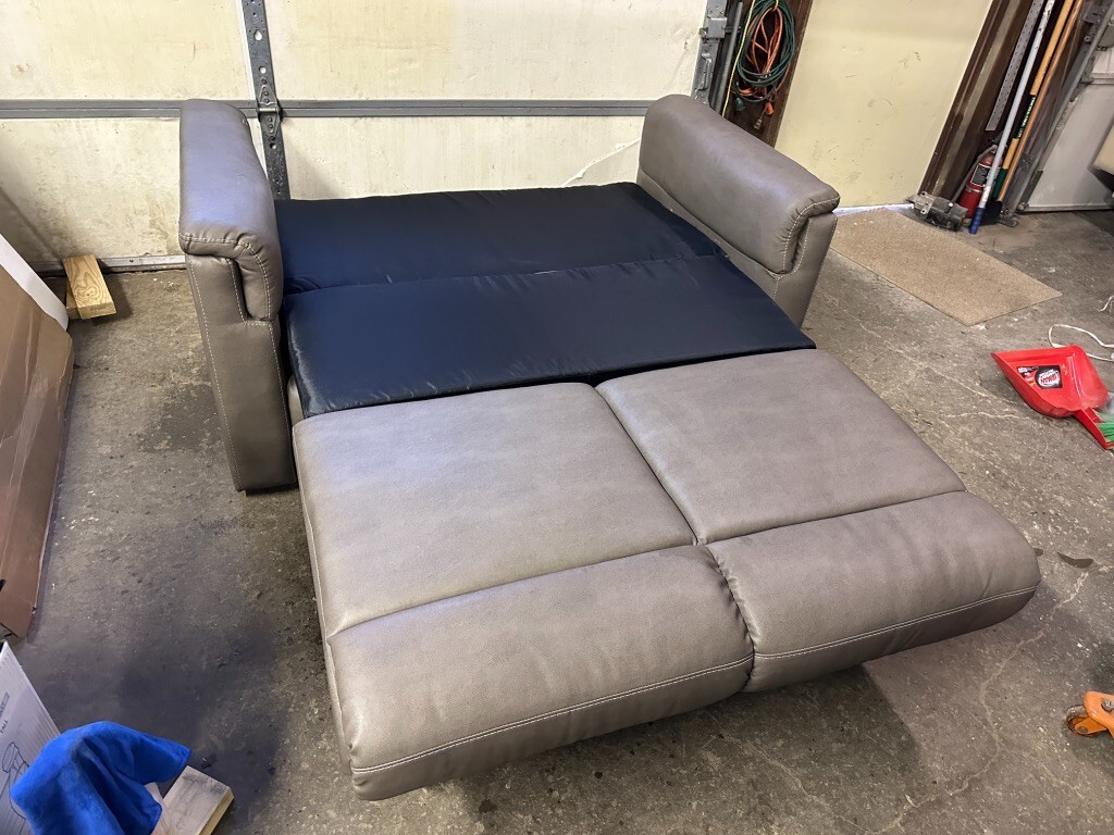 Lippert 58" Fold & Tumble BROWN Sofa Bed Couch FT pullout RV Boat